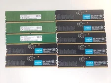 Lot of 10 16GB DDR5 1Rx8 PC5 4800B MHz 38400 DIMM Desktop Memory RAM