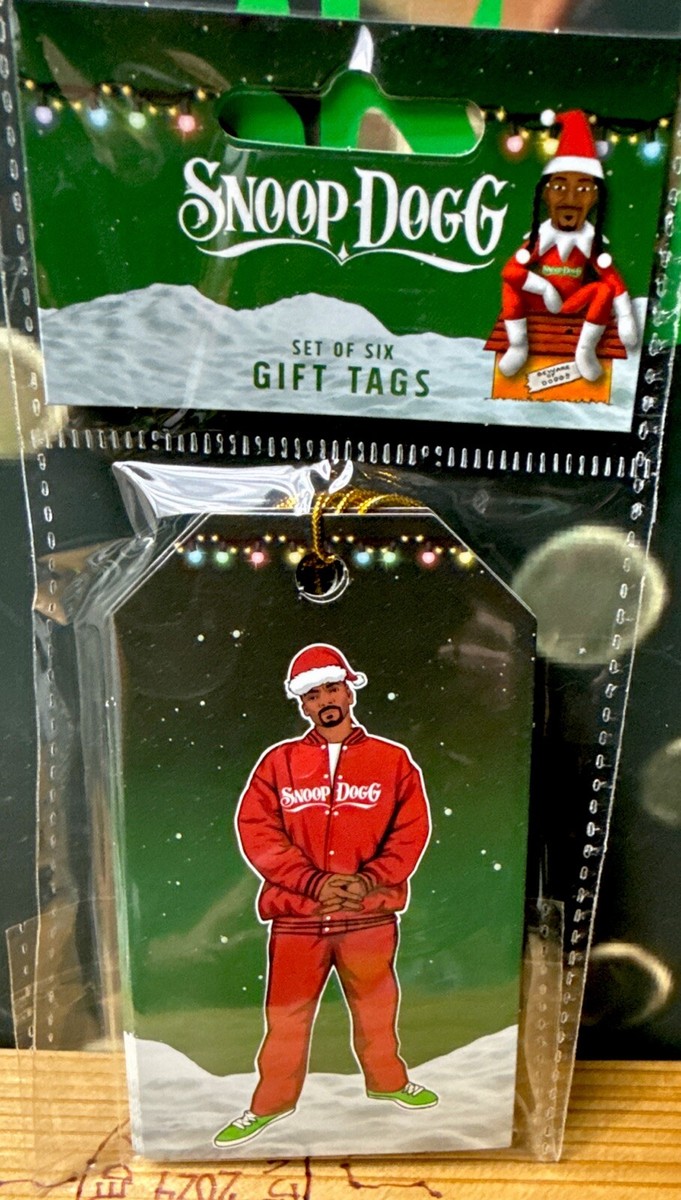 New Snoop Dogg Christmas Holiday Gift Tags Snoop on the Stoop Hood