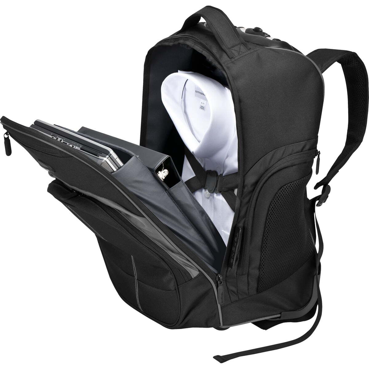 Targus 16" Compact Rolling Laptop Backpack, Black
