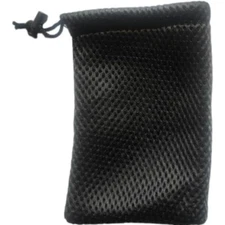 10 Pcs Small Mesh Bags,Black Nylon Mesh Drawstring Bags (13 x 9cm / 5" x 3.5")