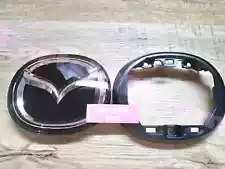 MAZDA Genuine BCKB-51-730A BDGK-50-721A Front Grille Emblem Bracket Set