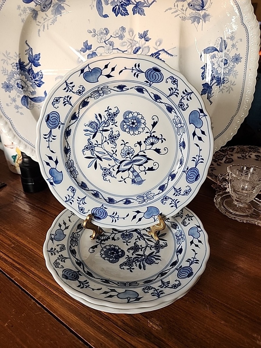 4 Meissen Blue Onion Pattern 9.5