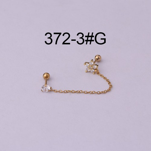 Ohrring Piercing Knorpel Ohrstecker Edelstahl Schraubverschluss Zirkon ≌ - Bild 16 von 31