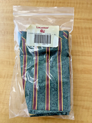 Longaberger Cranberry 285178 Basket Liner Imperial Stripe - Still