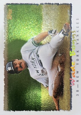 1995 Topps Cyberstats Wade Boggs HOF New York Yankees #100 NMMT