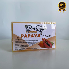 Organic Papaya Soap Bar - Exfoliating  Brightening - Handcrafted, 150g