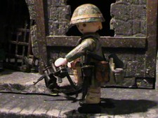 Playmobil Custom Subofficer Parachute 1st Division (Italy-1944) Ref-0463 Bis