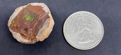 Genuine Shewa Opal from Africa! 7.2g Almost 1in BEAUTIFUL - Picture 8 of 9