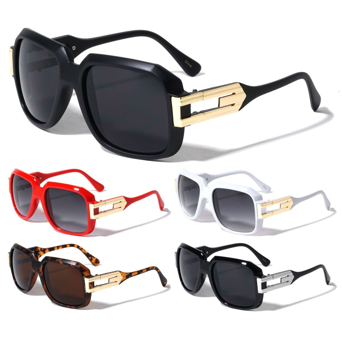 GAZELLE OVERSIZED SQUARE SUNGLASSES RUN DMC HIP HOP RETRO GAZELLE OVERSIZED SQUARE SUNGLASSES RUN DMC HIP HOP RETRO