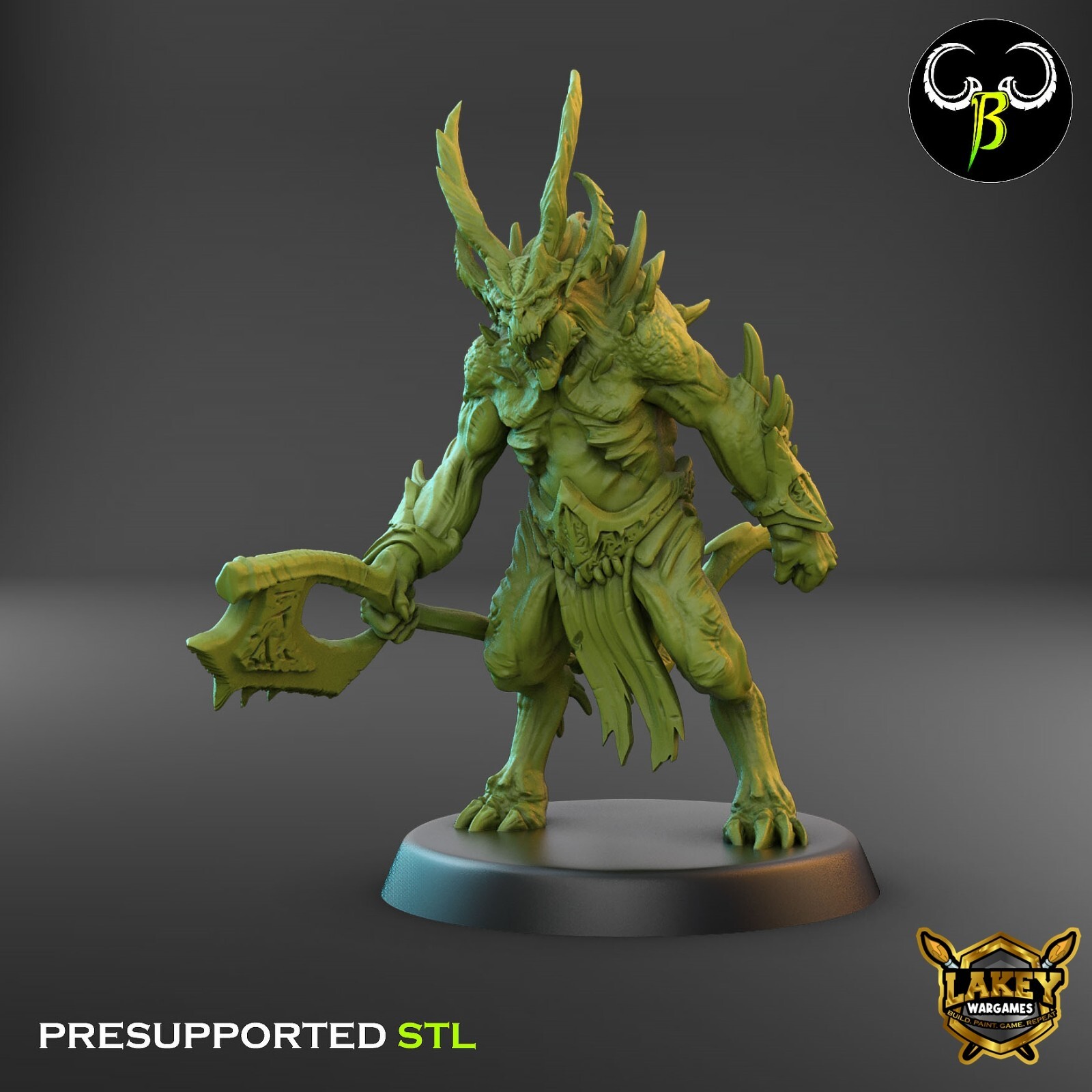 Gore Breakers | Daemon | 3D Printed Miniature | Clay Beast Creation |
