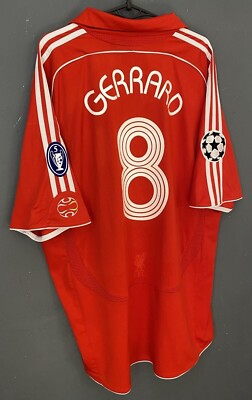 MEN FC LIVERPOOL 2006/2008 CHAMPIONS LEAGUE SOCCER FOOTBALL SHIRT