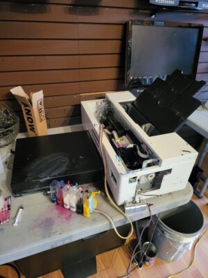 DTF printer - A3 ( three DTF printers as parts With ( HEADS )