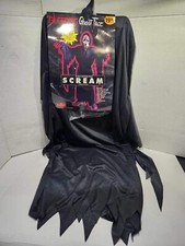 Vintage SCREAM Ghost Face Halloween Mask Easter Unlimited Fun World Kids Costume