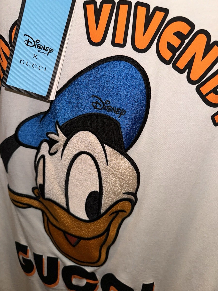 AUTHENTIC Gucci Donald Duck Amor Vivendi T-Shirt SIZE LARGE Has A