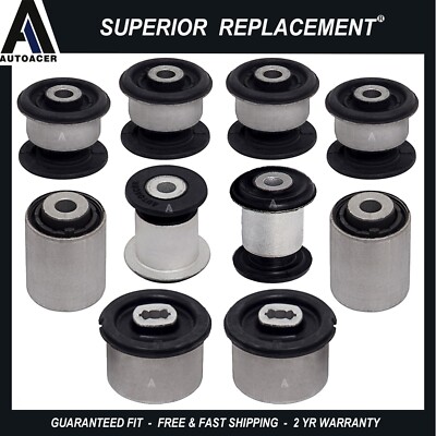 Front Upper Lower Control Arm Bushing Kit 10 pcs for Porsche Panamera 2010-2013