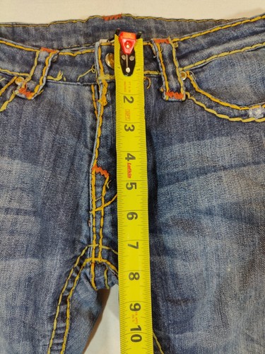True Religion Jeans Damen 27 Joey Short T Low Rise World Tour Denim Blau USA - Bild 8 von 11