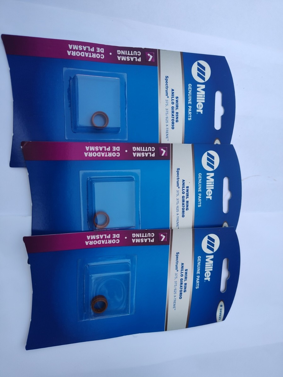 MILLER ELECTRIC 249931 MILLER Plasma Cutting Swirl Ring LOT Of 3