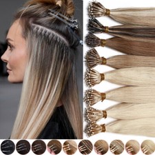 Nano Ring 100 Human Remy Hair Extensions Loop Micro Beads Bond Ombre 16"-24" US