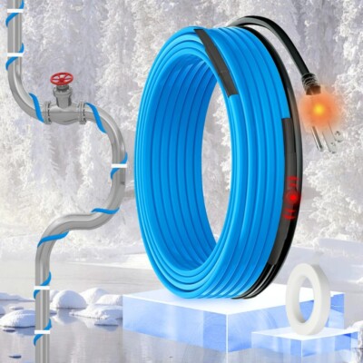 6ft Heat Tape with Thermostat for Ultimate Pipe Freeze Protection