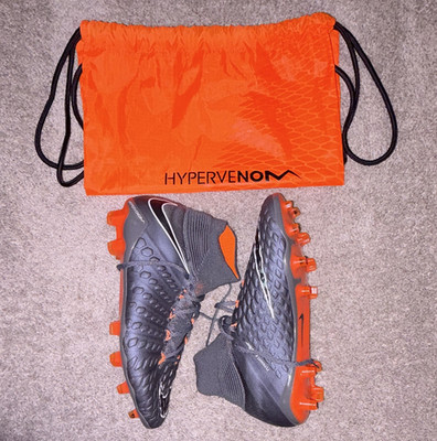 Nike Hypervenom Phantom 3 Elite FG Soccer Cleats Gray/Orange US 8 Medium (D)