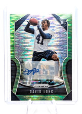 2019 Panini Prizm Green Pulsar David Long #386 Rookie Card RC Auto. rookie card picture