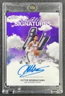 VICTOR WEMBANYAMA 2025 TOPPS CHROME SKYWRITE SKY WRITE AUTO PURPLE REFRACTOR /75