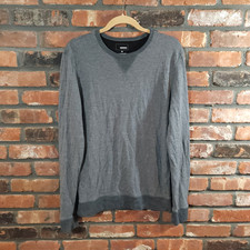 Sonoma Goods For Life Super Soft Double Knit Crewneck Pullover in Gray Men's M