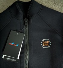 DIVE  SAIL 3MM NWT Male/Female Wetsuit Jacket Diving Snorkel Surf Top Sz Sm NEW