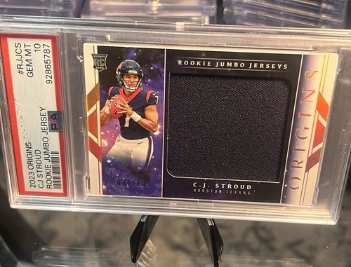 Panini Origins 2023 Rookie Jumbo Jerseys C.J. Stroud RJJ-CS /199 PSA 10 Texans