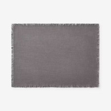 Company Cotton Solid Fringe 20 In. X 14 In. Stone Placemat Set of 4 