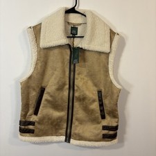Woman  s Wild Fable Brown Vest Size Large New With Tags