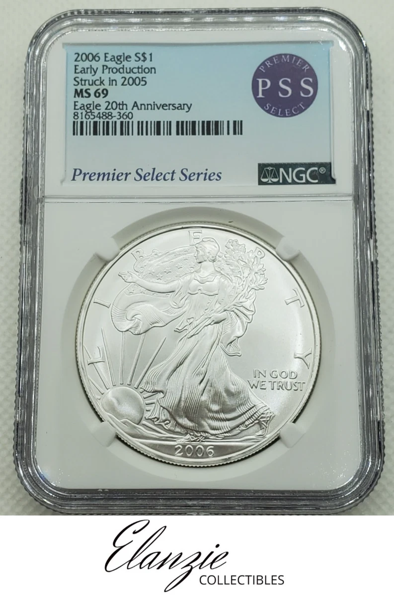 American Eagle MS 69 Graded 2005 Silver Bullion Coins for sale | eBay