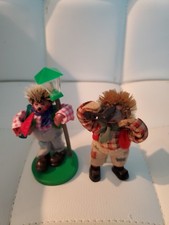 Vintage Peter Mecki Hedgehogs 2 figures 3"