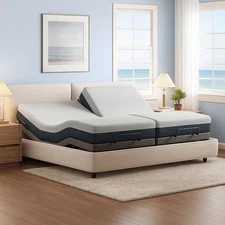 Verinch Electric Adjustable Bed Frame Upgraded 1000LB Bed Base Backlit Remote