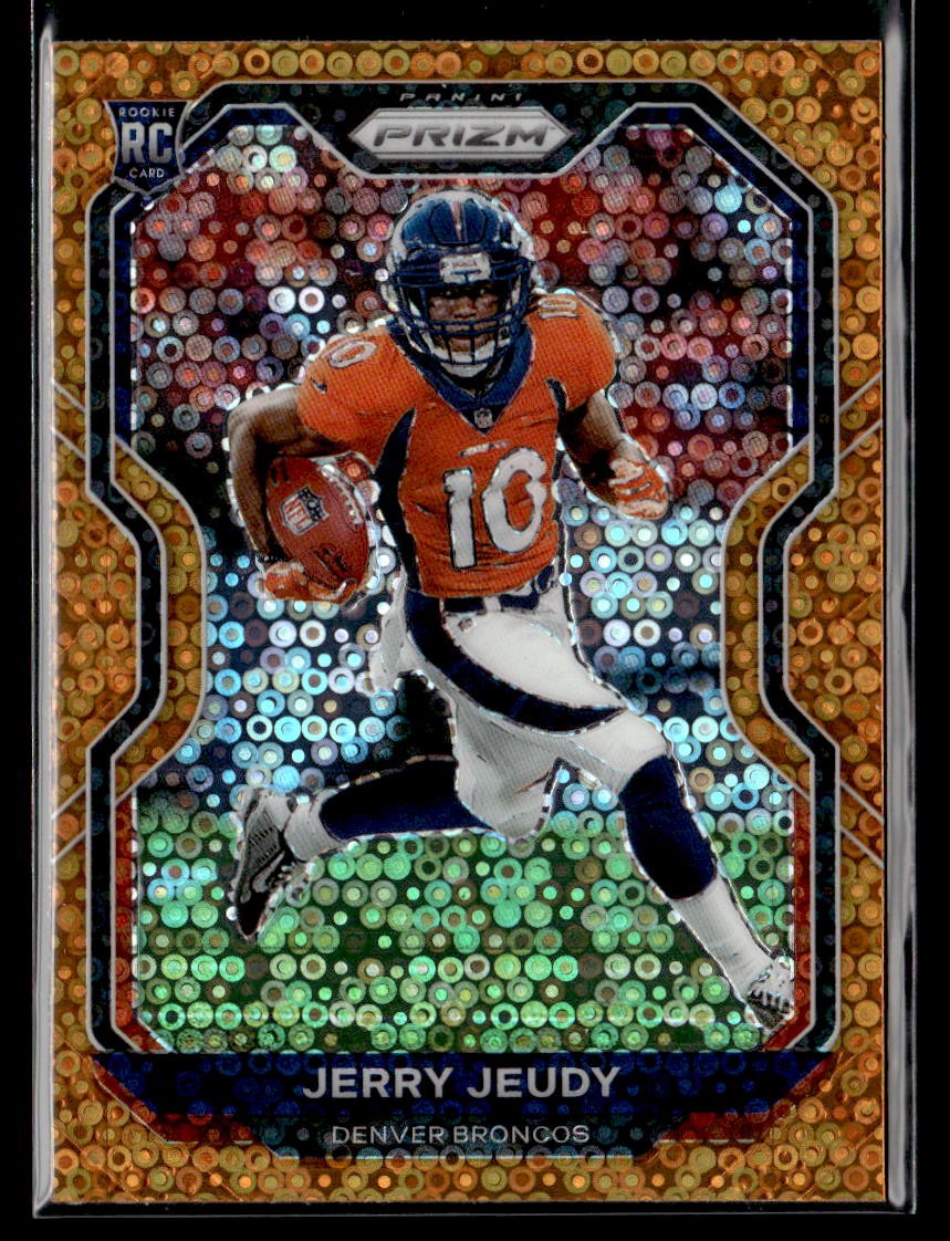 Jerry Jeudy RC - 2020 Panini Prizm Prizm Disco Rookie #314 Denver Broncos