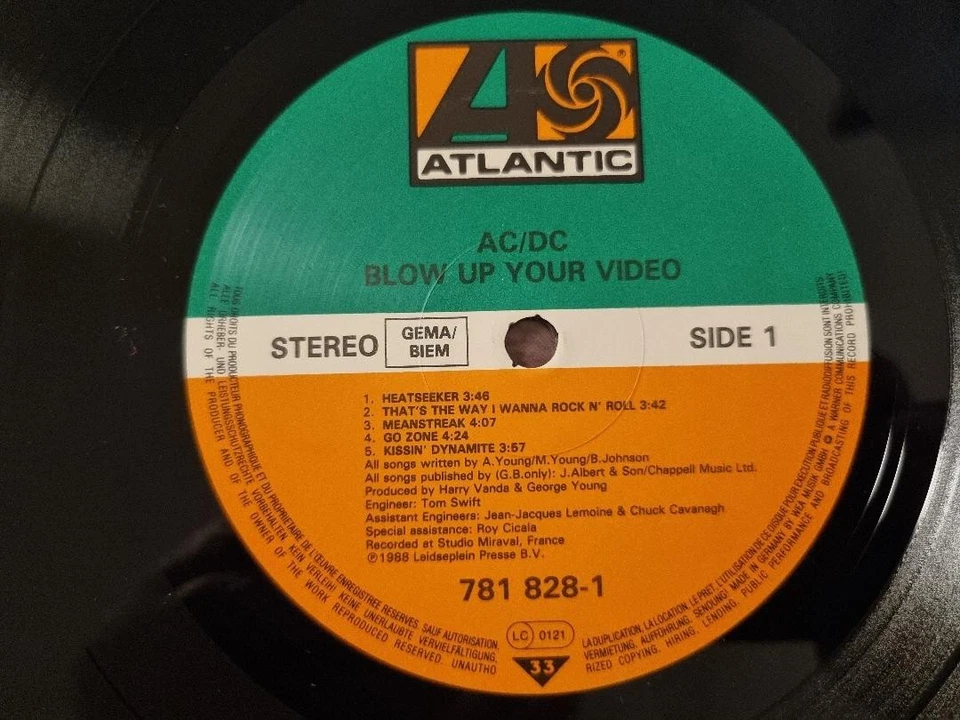 LP AC/DC - Blow Up Your Video / Atlantic 781 828-1 - Bild 3 von 4