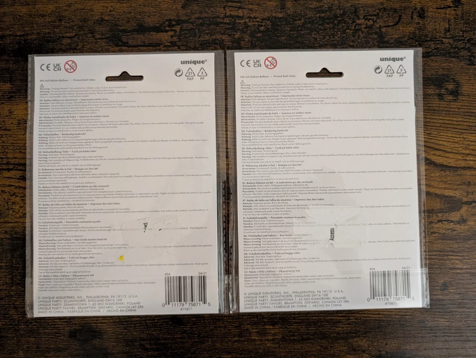 Globo de aluminio Mylar de 29" Baby Shower azul elefante floral gigante - paquete de 2 Foto 2 de 2