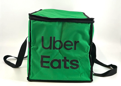 UBER EATS Insulated Zippered Delivery Bag Size: 21