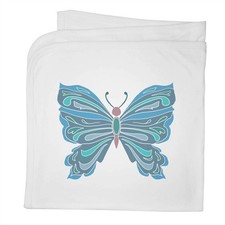 'Beautiful Butterfly' Cotton Baby Blanket / Shawl BY00039875 