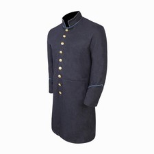 US Civil War Navy Union Frock Coat Single Breast Multiple Piping Colors  Sizes