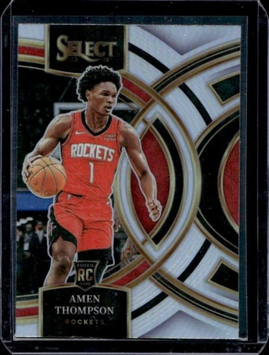 2023-24 Panini Select Amen Thompson RC Silver Prizm Premier Level #122 Rockets