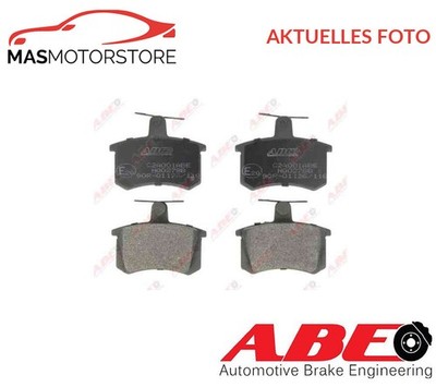 SATZ BREMSBELÄGE BREMSKLÖTZE HINTEN ABE C2A001ABE I NEU OE QUALITÄT