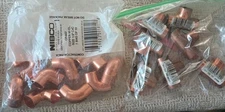 NIBCO COPPER 1/2" CXC 90° Elbow CP-607, Qty 10 & 1/2" Tees 5P098 Qty 7