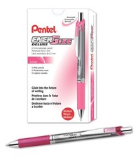 Pentel EnerGize Mechanical Pencil 0.7mm Pink Accents, Box of 12 PL77P 