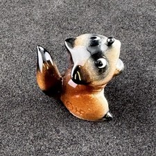 Vintage Hagen Renaker Brown Baby Raccoon Figurine 1.5in Adorable Tiny Raccoon
