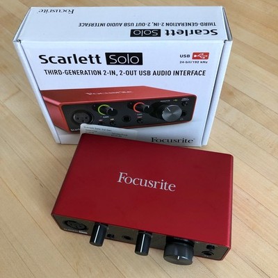 Focusrite Scarlett Solo 3rd Generation USB Audio Interface Preamp   Record & Mix