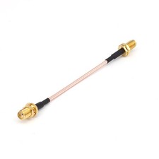 SMA Female Plug to SMA Female Plug Connector Crimp RF Cable For Radio Antenna