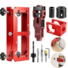 Door Hinge Jig Door Lock Hole Drilling & Latch Installation Kit Router Template
