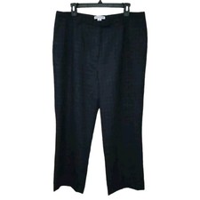 Pendleton Womens Size 16 High Waist Wool Pants Green Navy Black Plaid Lined