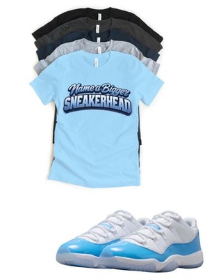 Jordan 11 Concord Name a Bigger Matching T-Shirt | Custom Sneaker Match Tee